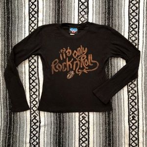 ⚡️SOLD⚡️ Junk Food Its Only Rock N Roll Black Top